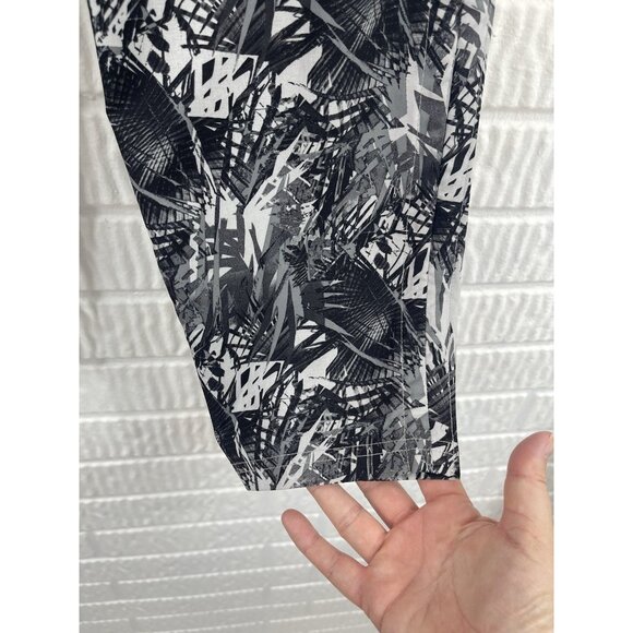 Athleta Pants Size 8 Black Tropical Print Joggers - Picture 3 of 9